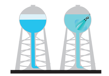 water tower illustration
